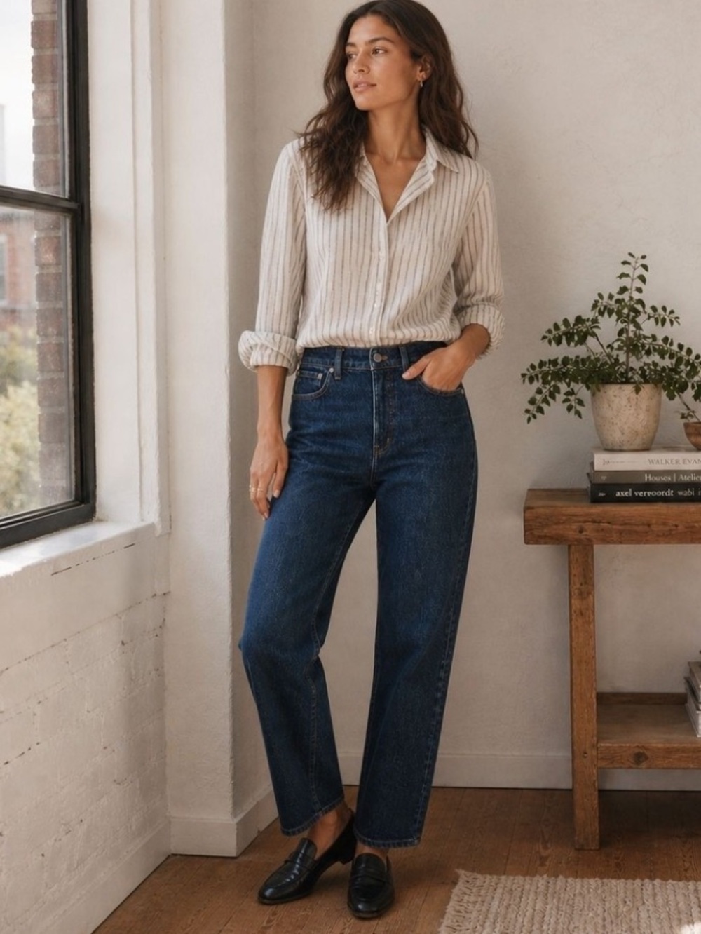 Madewell Curvy 90’s Straight Jeans Dark Wash Size 31.
